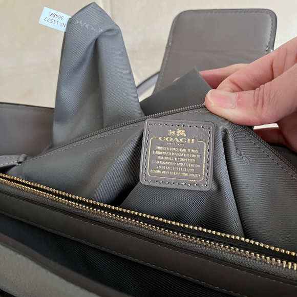 Coach Leather Handbag, Satchel, Tote - Picture 8 of 14